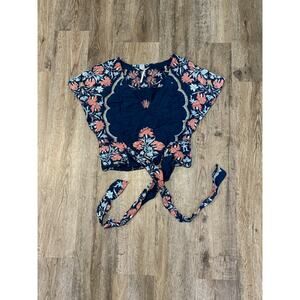 Free People Women’s Arielle Printed Top Size Small